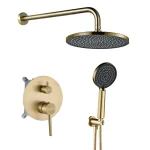 Nézd meg most Zuhanyszett rejtett Rea Foster Brush Gold + box