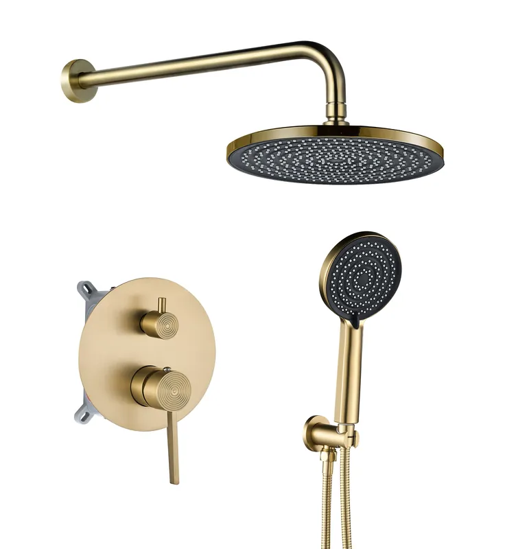 Nézd meg most Zuhanyszett rejtett Rea Foster Brush Gold + box