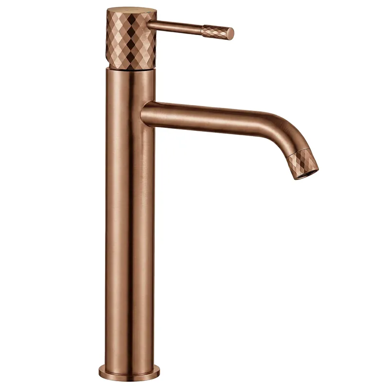 Fürdőszobai csaptelep Rea Lungo Diamond Brush Copper high Azonnali szállítás
