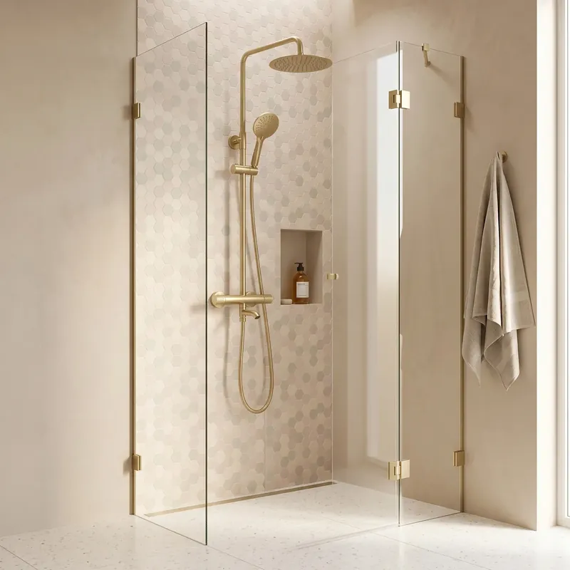 Termosztátos zuhanyszett Lungo Diamond Gold Brush Legnépszerűbb