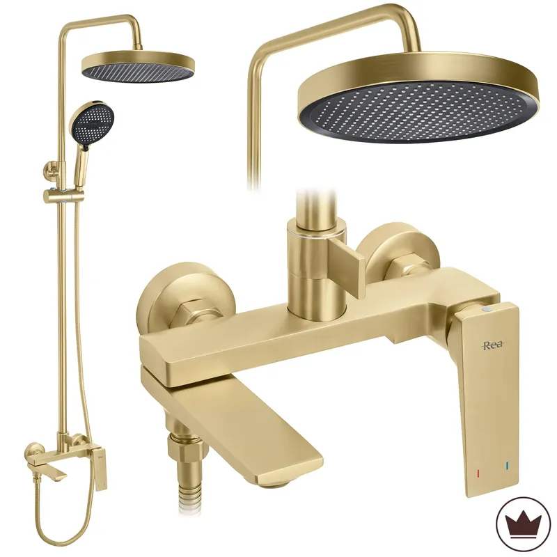 Olcsó Zuhanyszett Rea Prime Brush Gold