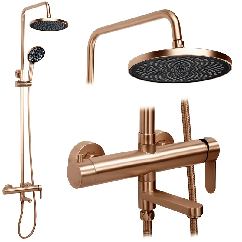 Gyors kiszállítás Zuhanyszett Rea Arcos brush copper