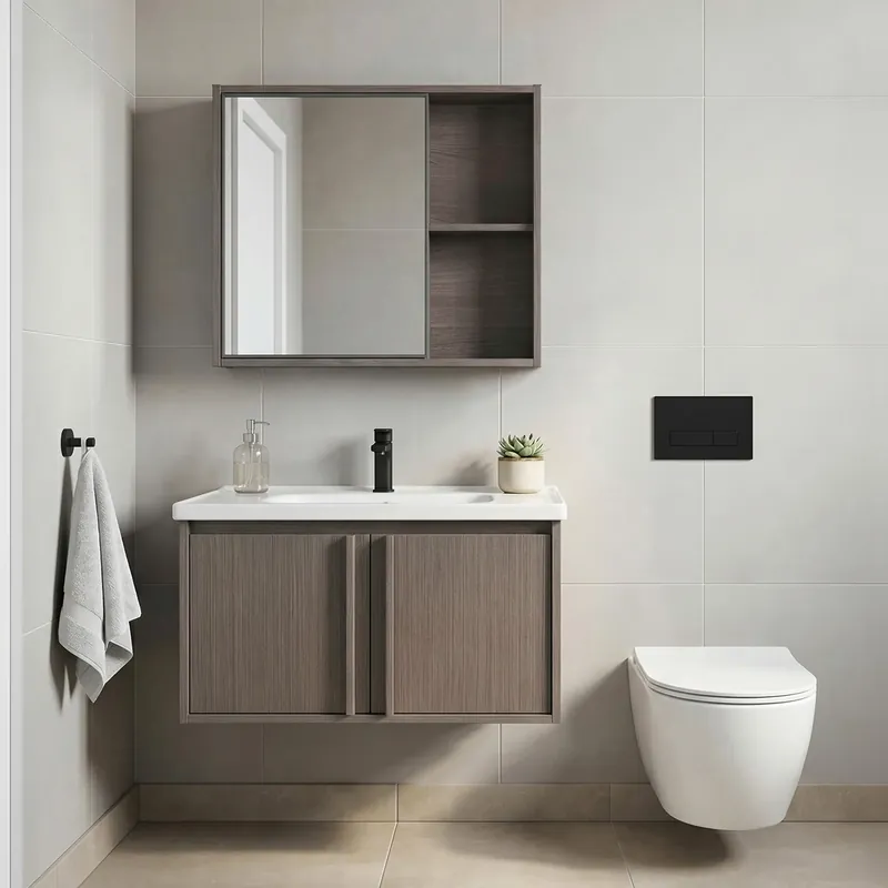 Outlet Fürdőszobabútor szett mosdóval Gama T25023 KJM 70CM