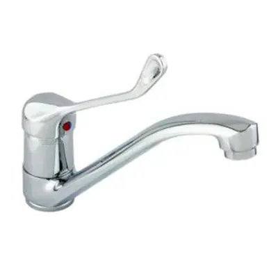 Armatura Speciál 473-985-00 álló mosogató csaptelep mozgatható 210 mm kifolyócsővel, orvosi karralArmatura Prémium