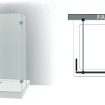 Biztonságos fizetés Varioglass Signum 402 Zuhanyfal víztiszta üveg (30x110x30x200 cm)Varioglass