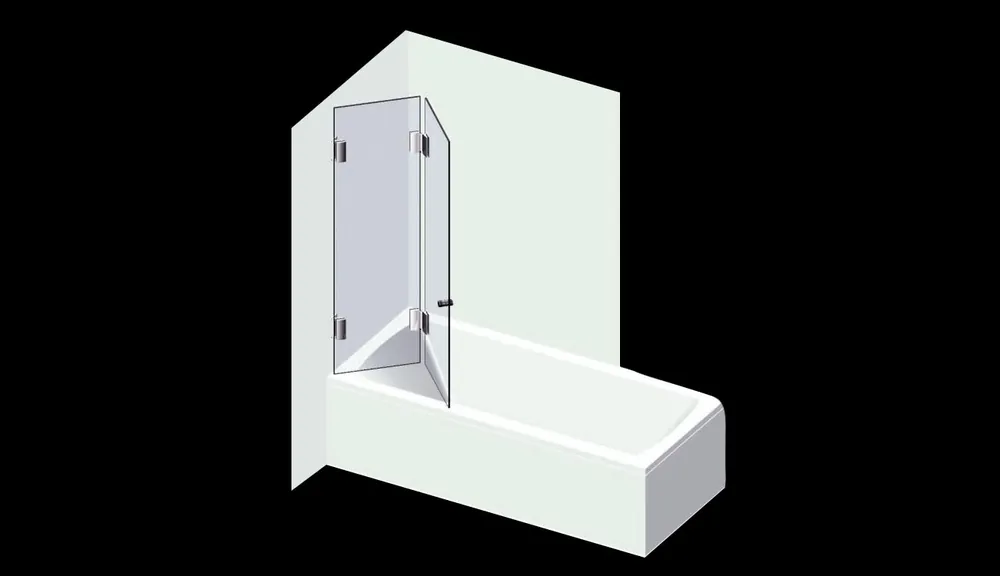 Varioglass Signum 605 Kádparaván (110x150 cm)Varioglass Gyors kiszállítás
