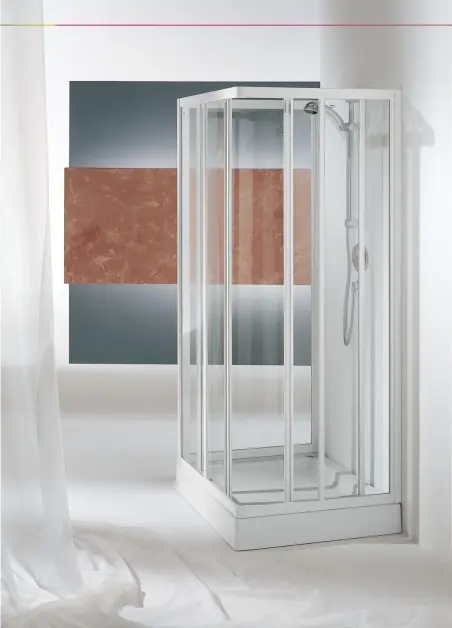 Kolpa-San Luna TKK 80/90 szögletes zuhanykabin (90x90 cm, Fehér, Polisztirén műanyag, 90 cm, #745750)Kolpa-San Akció