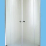 Roltechnik Riga negyedköríves zuhanykabin, zuhanytálcával (775-800 mm, fehér, matt, 80x80x195 cm)Roltechnik Outlet