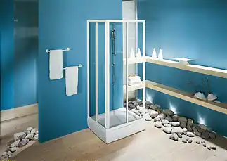Kolpa-San Luna TKK 90 zuhanykabin "OUTLET" (90 cm, Átlátszó, Fehér, 90 cm)Kolpa-San Alacsony ár