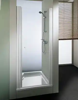 Kolpa-San Sole TV/S 70/80/90 zuhanyajtó "OUTLET" (80 cm, Átlátszó, Silver (jobbos), 80 cm)Kolpa-San Legnépszerűbb