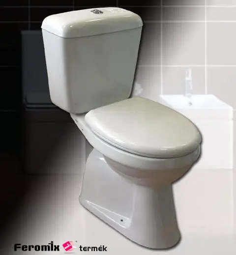 Feromix Perla PL-C257S/K alsó kifolyású monoblokkos wc ülőkévelCoway Azonnali szállítás