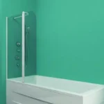 Kihagyhatatlan ajánlat Kolpa-San Quat TP 102 kádparaván (102 cm, Fehér balos, Edzett üveg átlátszó, #501710)Kolpa-San