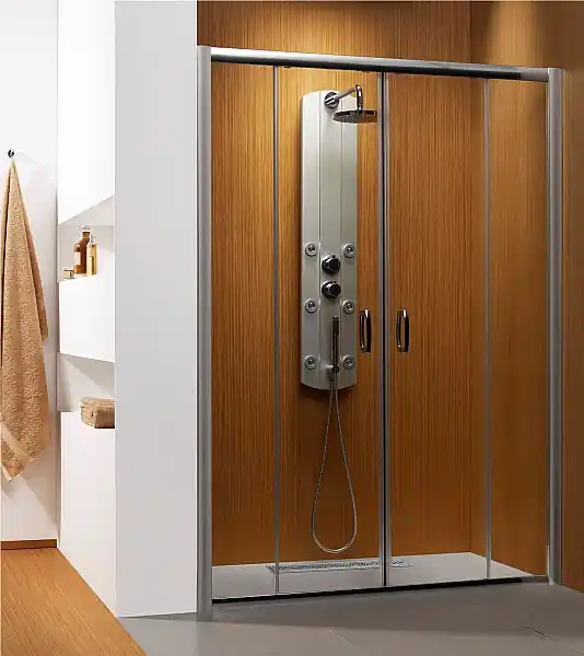 Azonnali szállítás Radaway Dolphi Premium Plus DWD 140 zuhanyajtó (Barna, króm, 140x190 cm, #33353-01-08N)Radaway