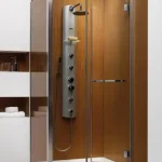 Szezonális akció Radaway Carena KDJ 90x90 szögletes zuhanykabin (90x90x195 cm / balos, króm, Barna, #34402-01-08NL)Radaway