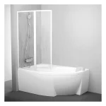 Ravak VSK2 Rosa 160 cm balos kádparaván Rain betéttel, fehér 76L9010041Ravak Biztonságos fizetés