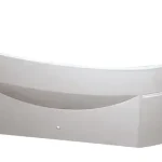 Vedd meg online Polysan Mamba 160x95 cm aszimmetrikus kádhoz előlap, jobbos 28313Polysan