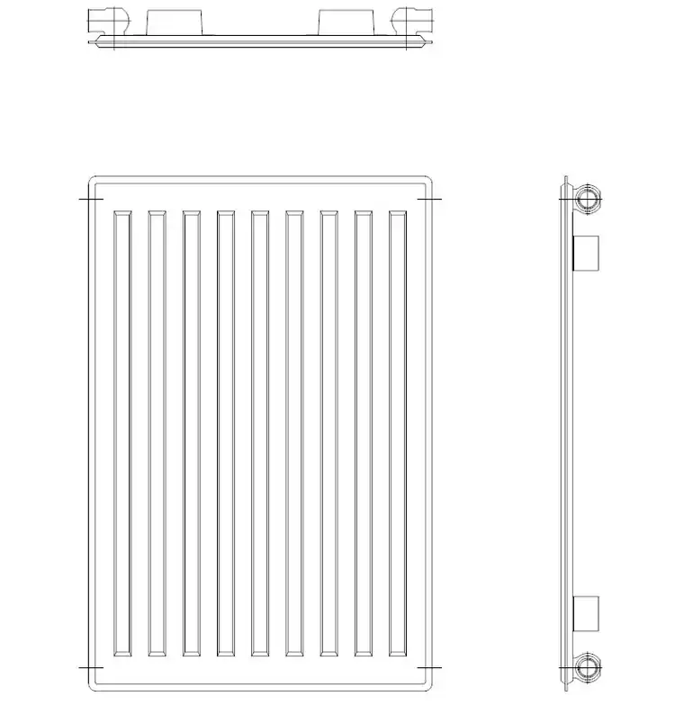Vogel & Noot Vonova 10 (BT46) 900 mm magas kompakt radiátor (446, fehér, 900x400 mm)Vogel & Noot Nézd meg most