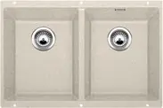 BLANCO SUBLINE 350/350-U Silgranit aláépíthető mosogató dugókiemelővel (sand, #516290)Blanco Biztonságos fizetés