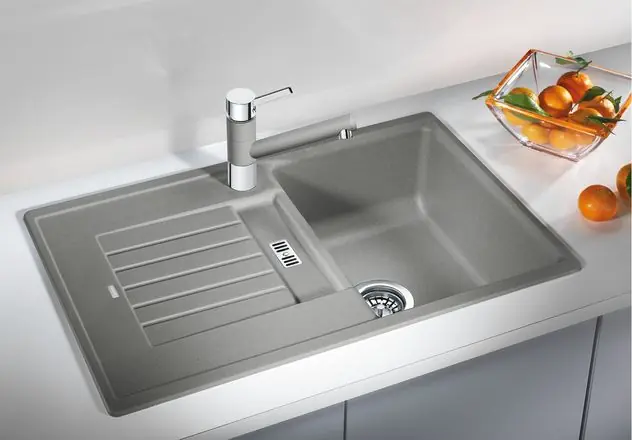 Kedvezményes ár BLANCO ZIA 45S Silgranit mosogató dugókiemelővel (pezsgő, #514720)Blanco