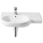 Árengedmény Roca Meridian 75x46 cm aszimmetrikus mosdó jobb oldali pulttal 732724R000Roca