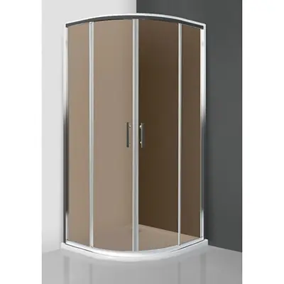 Szuper ajánlat Roltechnik HGR2-Bronz negyedköríves zuhanykabin (Bronz, króm, 88,5-90 cm)Roltechnik