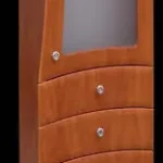 Biztonságos vásárlás Guido Trend 1013 üveges fürdőszobaszekrény (dark walnut)Guido