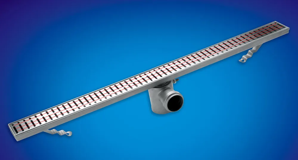 Biztonságos fizetés Aco. Classic normál (120mm) 985 mm-es szigetelő gallér nélküli zuhanyfolyóka perforált ráccsal (402743-0)ACO