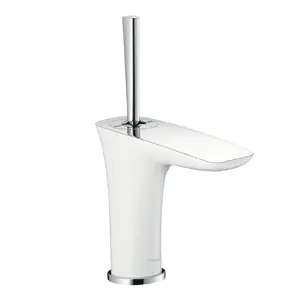 Hansgrohe Puravida egykaros króm/fehér mosdócsaptelep 100 push-open lefolyó-garnitúrával kézmosóhoz 15075 400 (15075400)Hansgrohe Vásárlói kedvenc