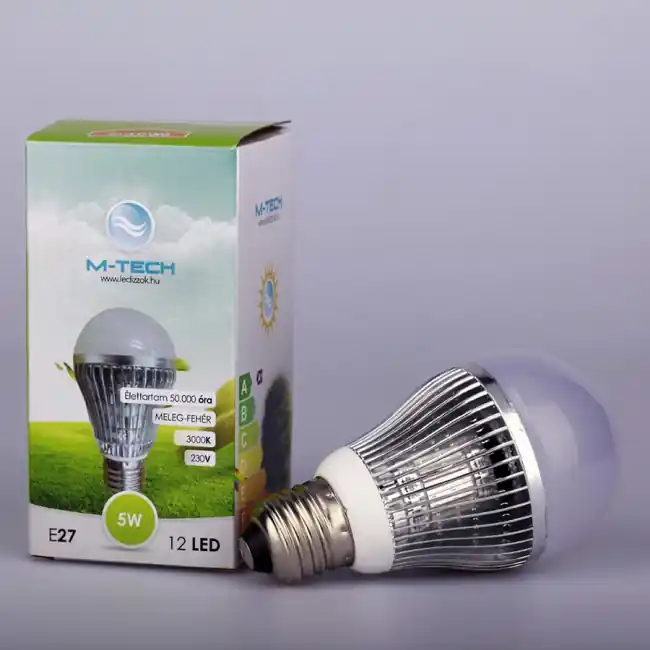 M-Tech E27 Global 20 LED SMD 9W, High Power, 230V, 700Lm Meleg Fehér 3000K, MTL408 led izzóM-tech Akciós ár