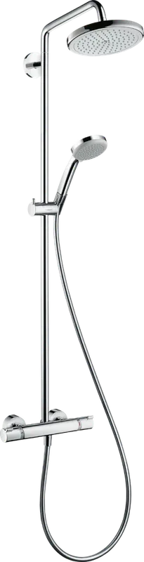 Hansgrohe Croma 220 Showerpipe Air 1jet zuhanyrendszer EcoSmart 9 l/ perc 27188 000 (27188000)Hansgrohe Azonnal elérhető