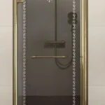 Alacsony ár Sapho ANTIQUE 90 cm-es zuhanyajtó (87,5-90 cm, balos, mintás, #GQ1390R)Sapho