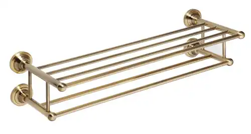 Prémium Bemeta Retro dupla törölközőtartó polc bronz színű 144102257Bemeta