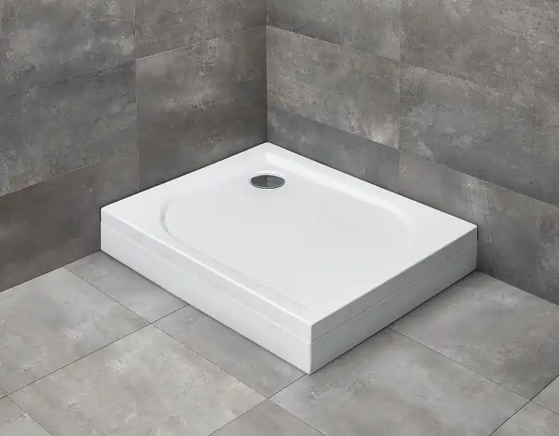 Kedvezmény Radaway Delos D 90x75 cm -es szögletes előlapos zuhanytálca szifonnal (90x75 cm, előlapos / balos, #4D97514-03L)Radaway
