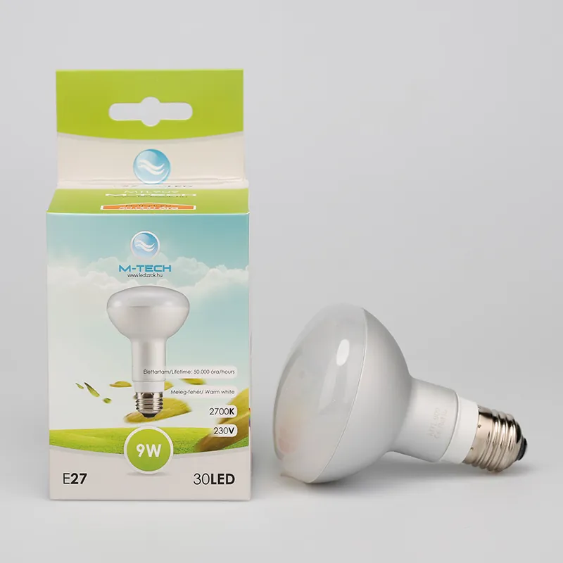 Vedd meg most M-Tech E27 reflektor R80 30 SMD LED 230V, 9W, 800Lm Meleg Fehér 2700K, MTL909 led izzóM-tech