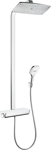 Hansgrohe Raindance Select E 360 EcoSmart Showerpipe króm/fehér 9 l/perc 27286 400 (27286400)Hansgrohe Legkelendőbb