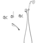 Bestseller Bugnatese Princeton Plus 8018CR Fal alatti váltós csaptelep kifolyóval és zuhanyszettel CR / KRÓMBugnatese