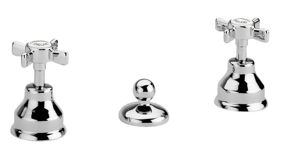 Alacsony ár Bugnatese Princeton 822CR Álló 3 üléses bidet csaptelep kifolyó nélkül CR / KRÓMBugnatese