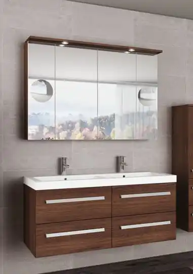 Tboss Modena 120 fürdőszobabútor komplett szett (sonoma, #pipere tükörrel)Tboss Szezonális akció