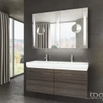 Legkelendőbb Tboss Icon 120 fürdőszobabútor komplett szett (sonoma, #sima tükörrel)Tboss