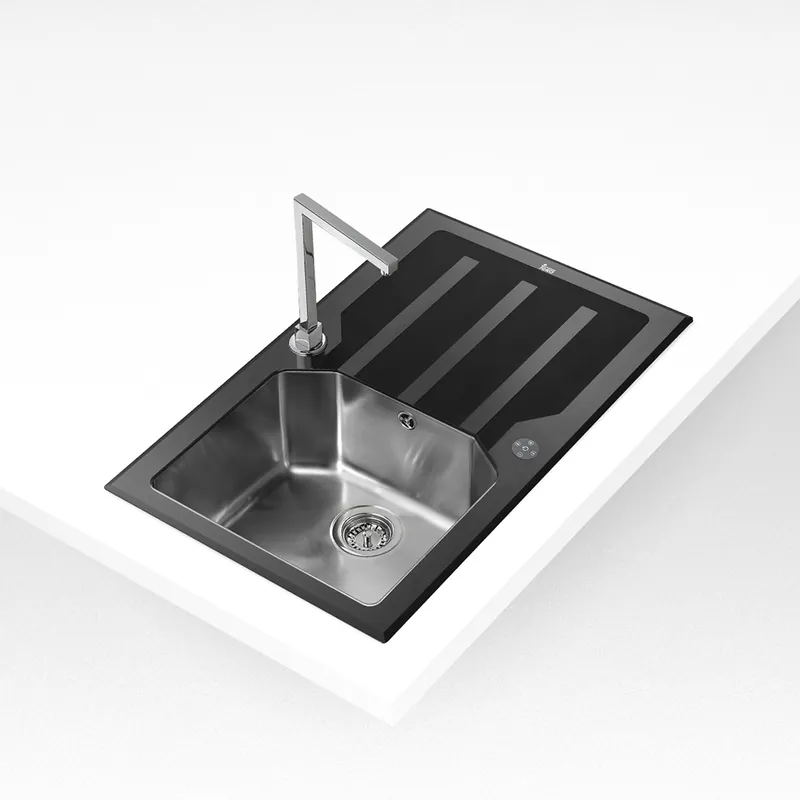 Teka iSink® Expression LUX 86 1B 1D jobbos üveg mosogató (12129002) *Teka Alacsony ár
