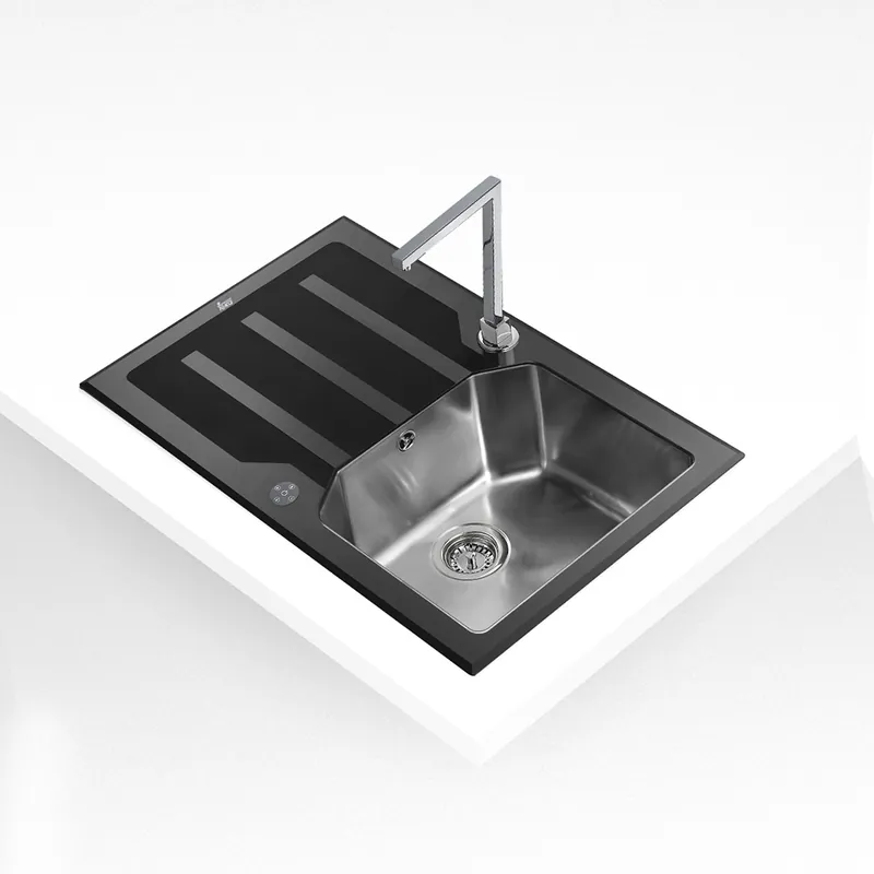 Teka iSink® Expression LUX 86 1B 1D balos üveg mosogató (12129005) *Teka Ajánlat