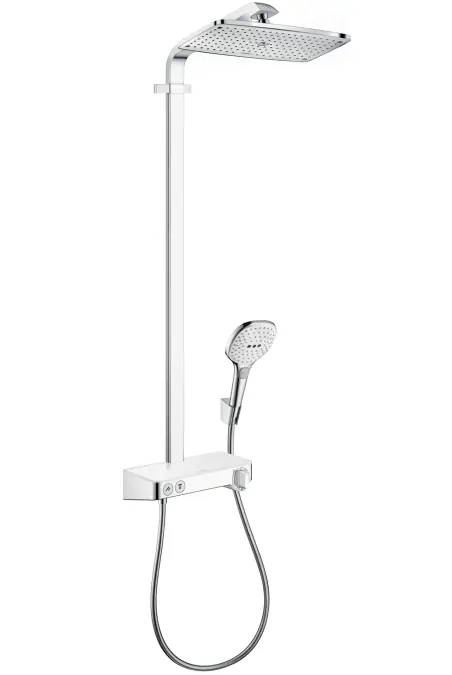 Vedd meg online Hansgrohe Raindance Select E 360 ST Showerpipe, fehér/króm 27288 400 (27288400)Hansgrohe