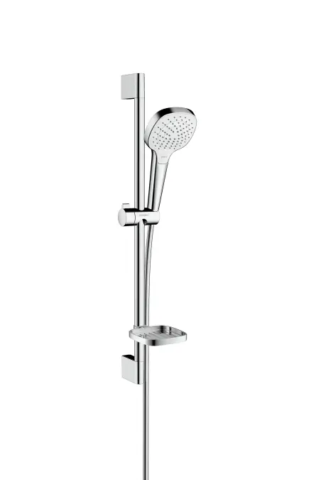Hansgrohe Croma Select E Vario zuhanyszett 0,65m, fehér/króm Casetta szappantartóval 26586 400 (26586400)Hansgrohe Kedvezmény