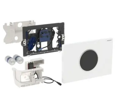 Geberit érintésmentes WC-öblítő vezérlés, elemes, Sigma10 design fényes króm / matt króm / fényes króm 115.908.KH.1Geberit Szuper akció