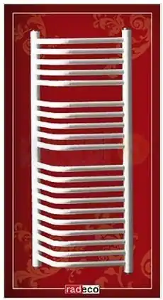 Radeco A5/N O profilos sarok típusú törölközőszárítós csőradiátor (1070 W, fehér, 1250x400 mm)Radeco Prémium