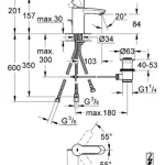 Csak ma Grohe Eurostyle Cosmopolitan egykaros mosdócsaptelep nyitott rendszerű vízmelegítőhöz 33561 002 (33561002)Grohe