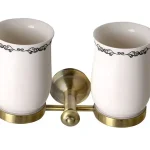 Bestseller Sapho ASTOR dupla pohártartó, bronz (1326-05)Sapho