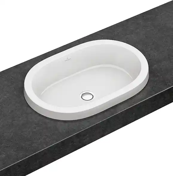 Csak ma Villeroy and Boch Architectura 61,5x41,5 cm beépíthető mosdó, túlfolyó nélkül 41666101 (4166 61 01)Villeroy & Boch