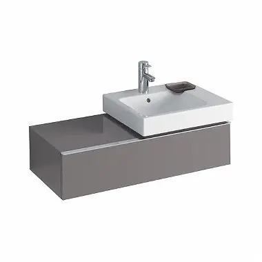 Legnépszerűbb Keramag Icon mosdószekrény magasfényű platina (89x24x47,7 cm, 840592000)Keramag