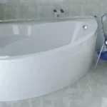Bestseller Besco Ada 160x100 cm aszimmetrikus kádhoz előlapBesco